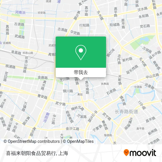 喜福来朝阳食品贸易行地图