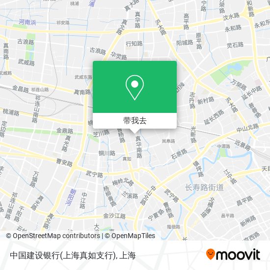 中国建设银行(上海真如支行)地图