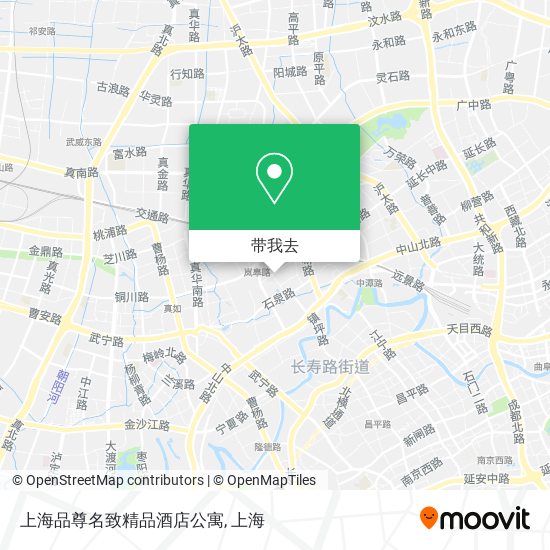 上海品尊名致精品酒店公寓地图