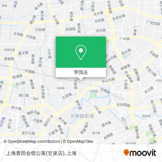 上海青田会馆公寓(甘泉店)地图