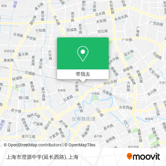 上海市澄源中学(延长西路)地图