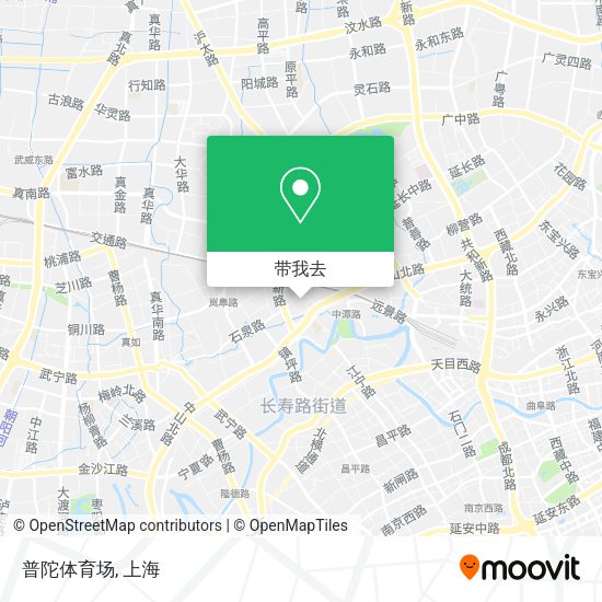 普陀体育场地图