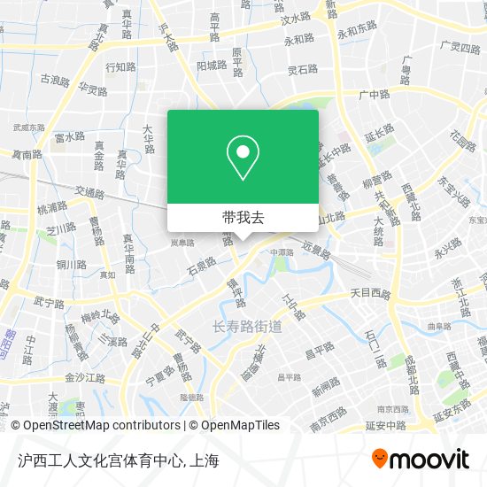 沪西工人文化宫体育中心地图