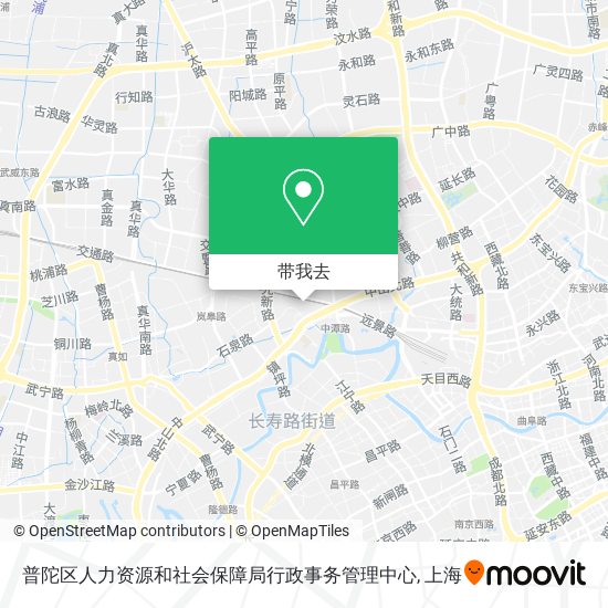 普陀区人力资源和社会保障局行政事务管理中心地图