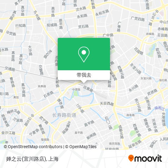 婵之云(宜川路店)地图