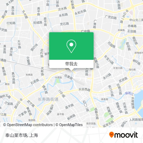 泰山菜市场地图