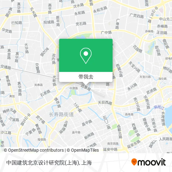 中国建筑北京设计研究院(上海)地图