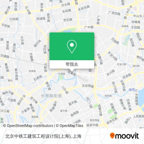 北京中铁工建筑工程设计院(上海)地图