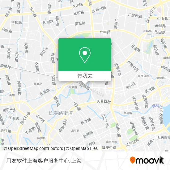 用友软件上海客户服务中心地图