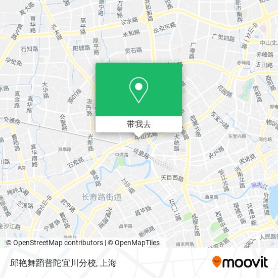 邱艳舞蹈普陀宜川分校地图