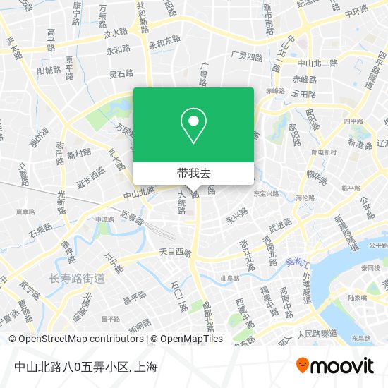 中山北路八0五弄小区地图