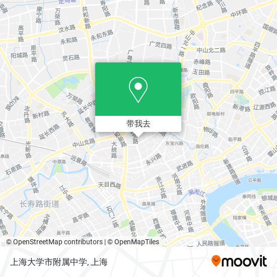 上海大学市附属中学地图