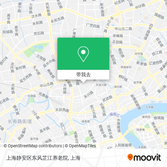 上海静安区东风芷江养老院地图