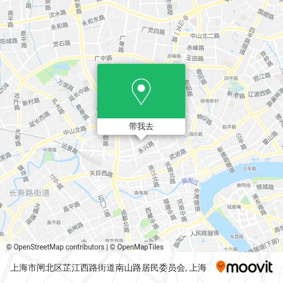 上海市闸北区芷江西路街道南山路居民委员会地图