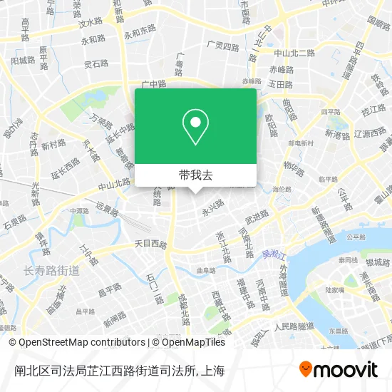 阐北区司法局芷江西路街道司法所地图