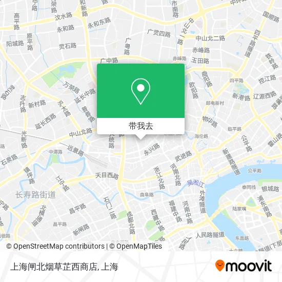 上海闸北烟草芷西商店地图