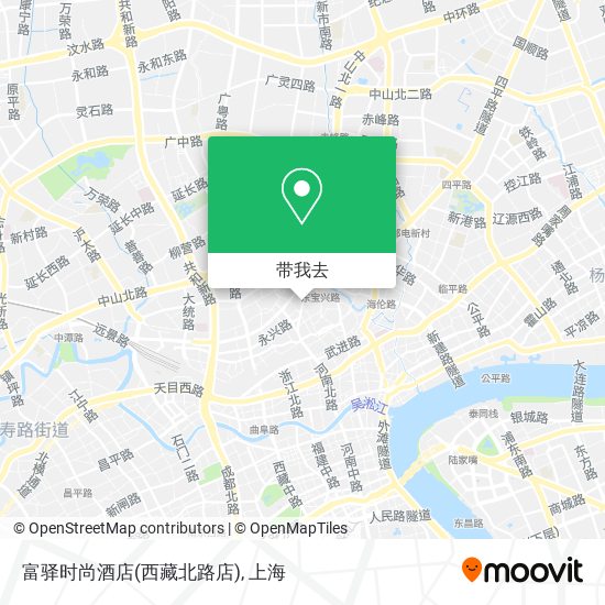 富驿时尚酒店(西藏北路店)地图