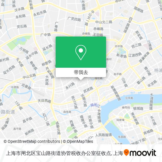 上海市闸北区宝山路街道协管税收办公室征收点地图