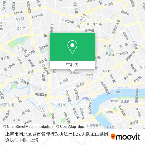 上海市闸北区城市管理行政执法局执法大队宝山路街道执法中队地图
