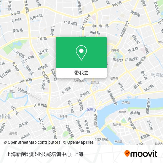 上海新闸北职业技能培训中心地图