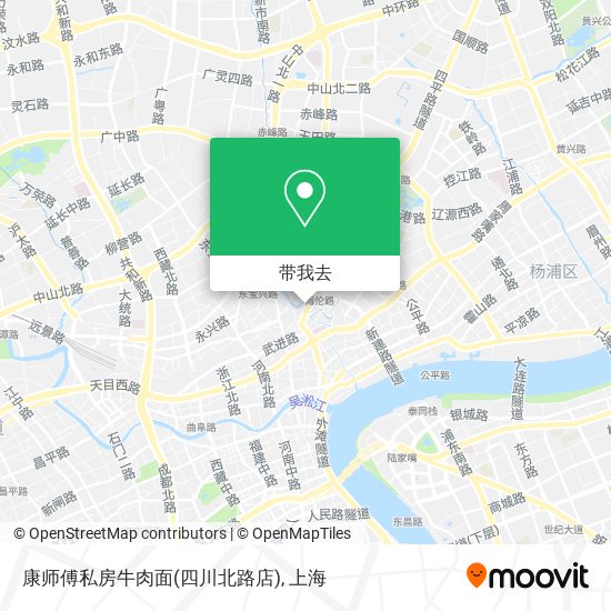 康师傅私房牛肉面(四川北路店)地图