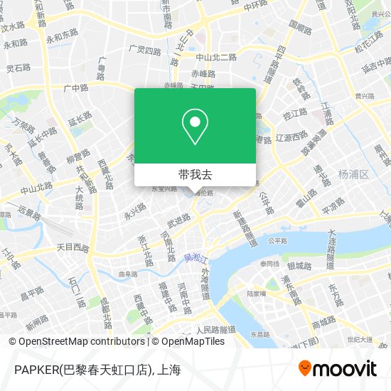 PAPKER(巴黎春天虹口店)地图