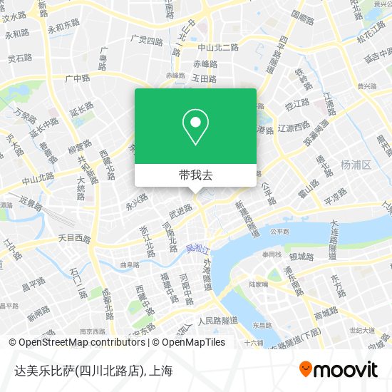 达美乐比萨(四川北路店)地图