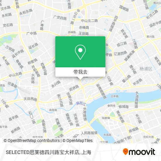 SELECTED思莱德四川路宝大祥店地图