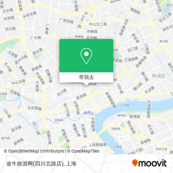 途牛旅游网(四川北路店)地图