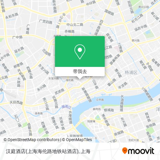 汉庭酒店(上海海伦路地铁站酒店)地图