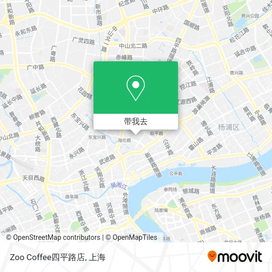 Zoo Coffee四平路店地图