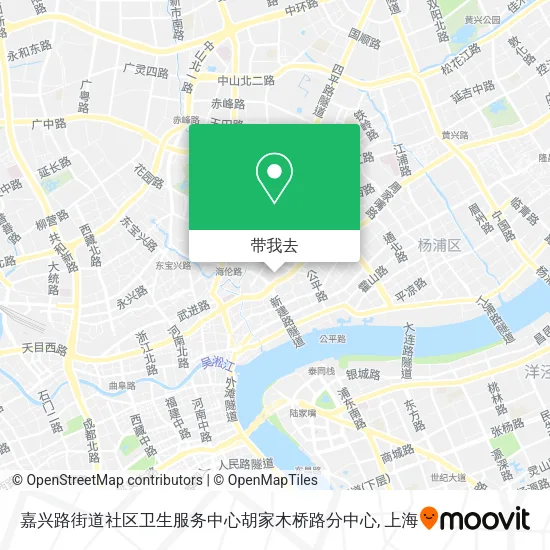 嘉兴路街道社区卫生服务中心胡家木桥路分中心地图