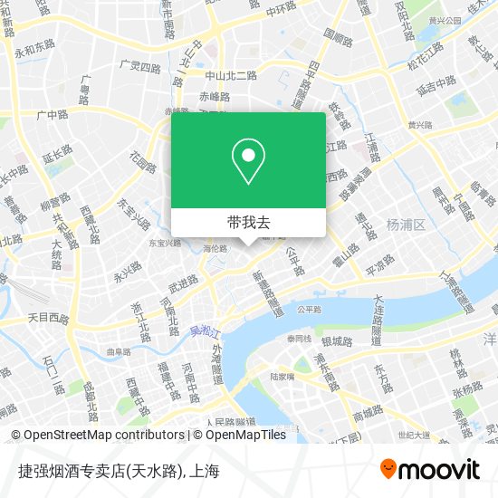 捷强烟酒专卖店(天水路)地图