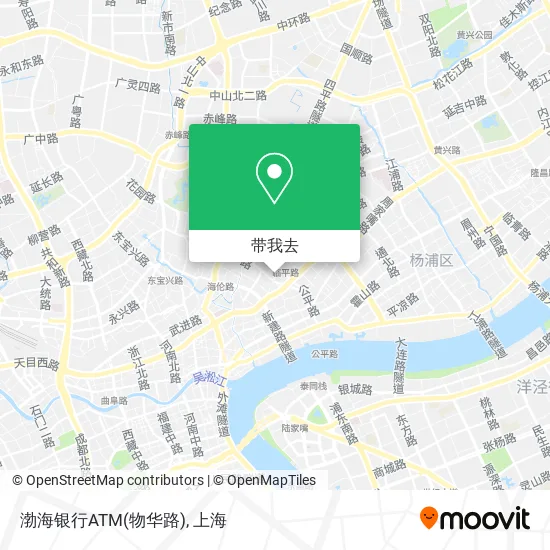 渤海银行ATM(物华路)地图