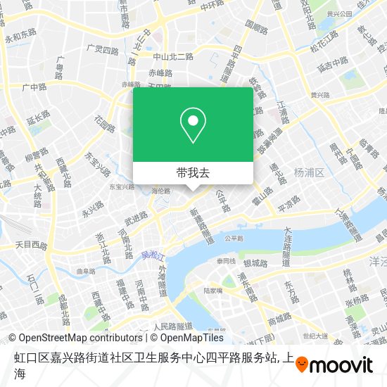 虹口区嘉兴路街道社区卫生服务中心四平路服务站地图