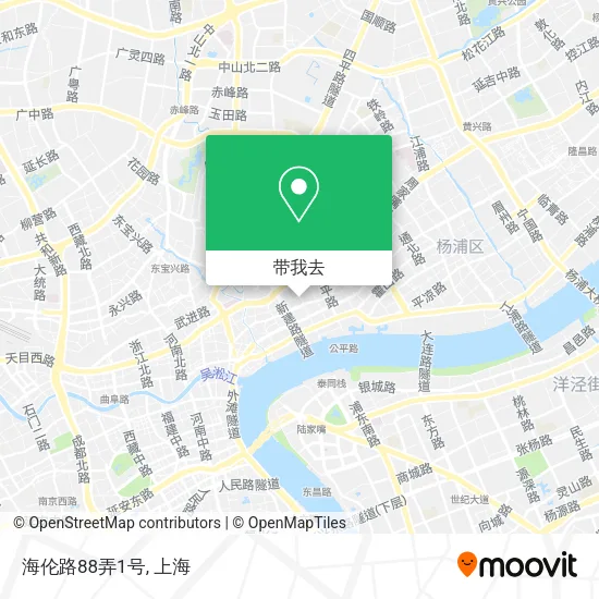 海伦路88弄1号地图