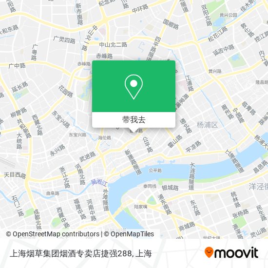 上海烟草集团烟酒专卖店捷强288地图