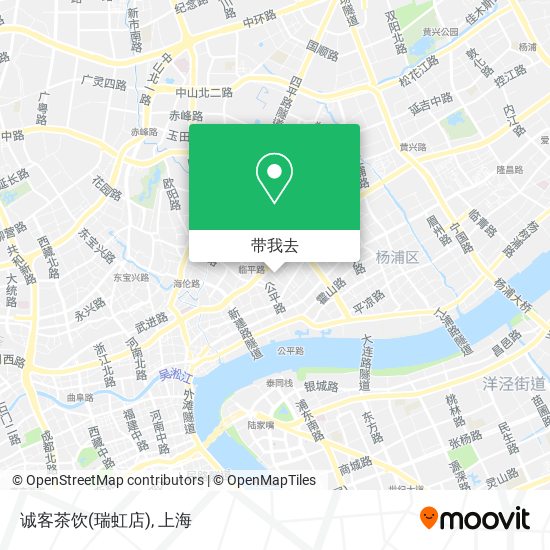 诚客茶饮(瑞虹店)地图