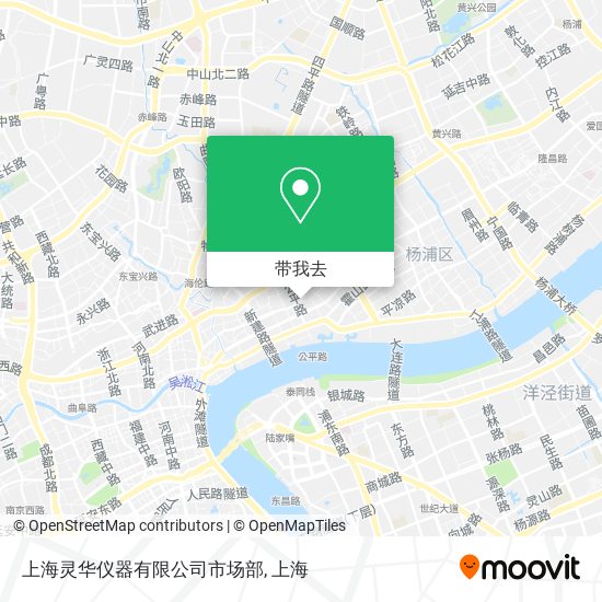 上海灵华仪器有限公司市场部地图