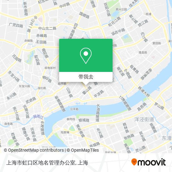 上海市虹口区地名管理办公室地图