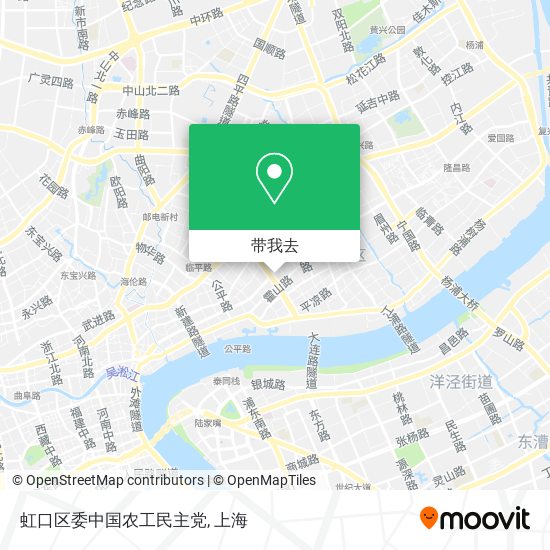 虹口区委中国农工民主党地图