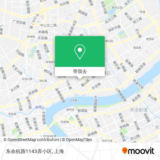 东余杭路1143弄小区地图