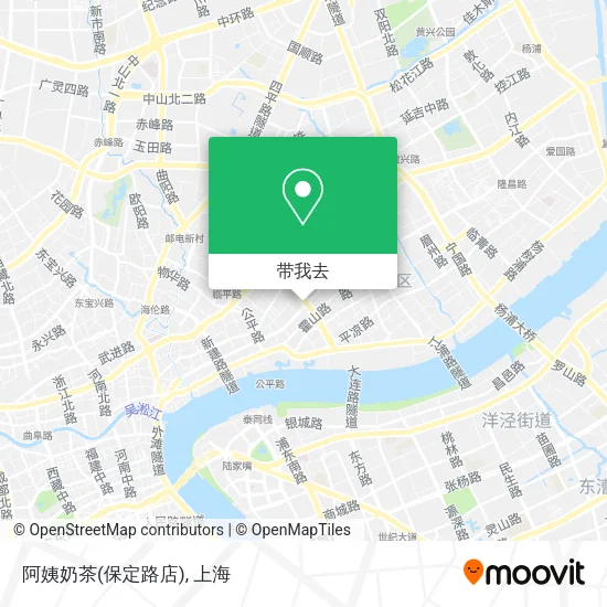 阿姨奶茶(保定路店)地图