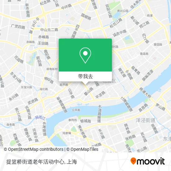 提篮桥街道老年活动中心地图