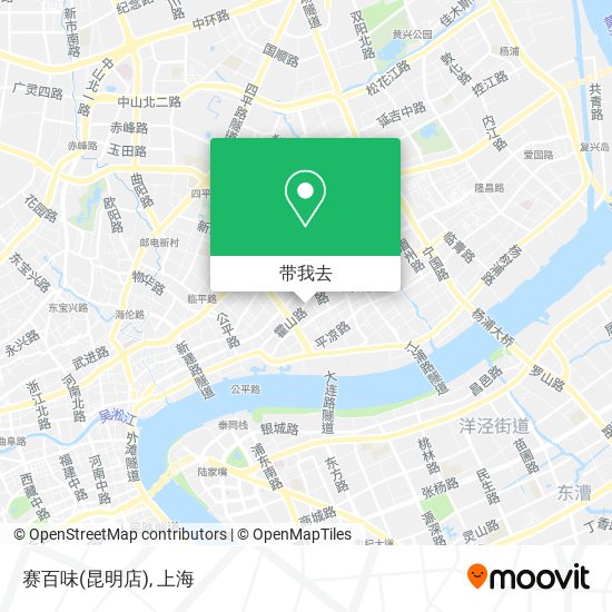 赛百味(昆明店)地图