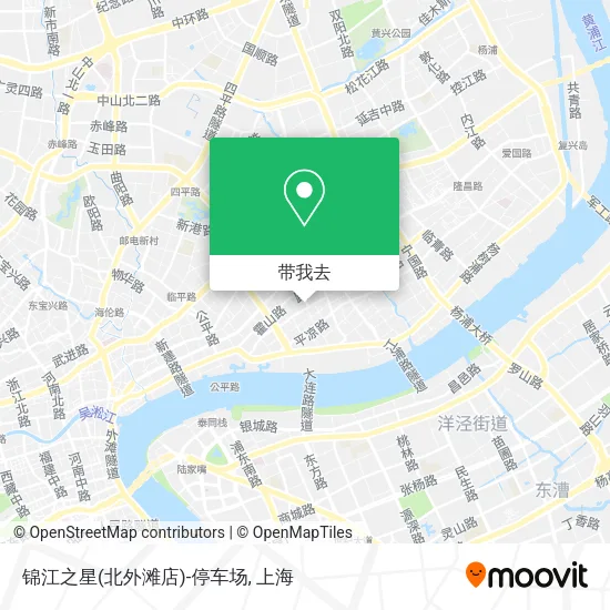 锦江之星(北外滩店)-停车场地图