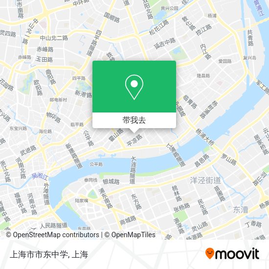 上海市市东中学地图