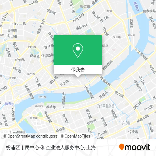 杨浦区市民中心-和企业法人服务中心地图