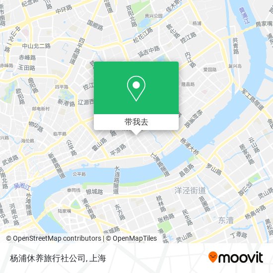 杨浦休养旅行社公司地图