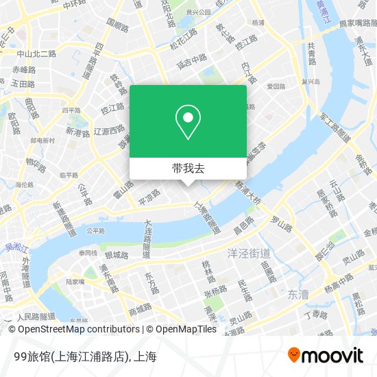 99旅馆(上海江浦路店)地图